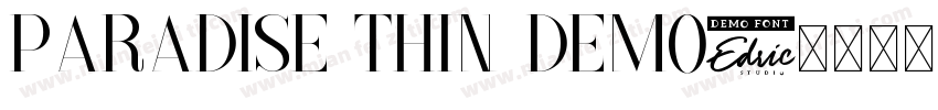 Paradise Thin Demo字体转换